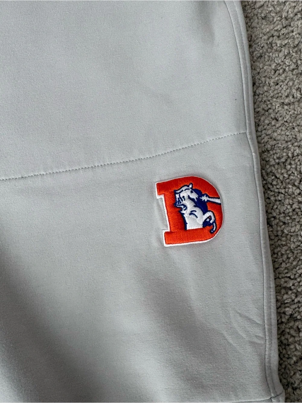 Denver Broncos Light Gray Men's Joggers